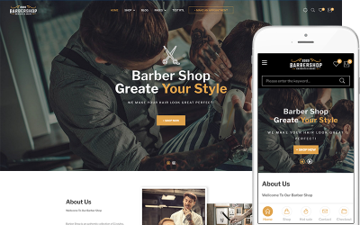 Frisör - Barbershop &amp;amp; Frisör WooCommerce WordPress-tema