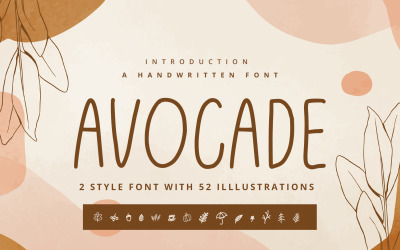 Avocade - Handwritten Font