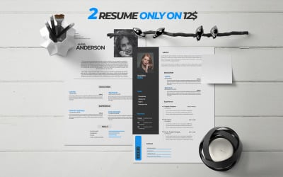 Clean Modern 2 mall för CV och personligt brev