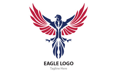 Diseño de plantilla de logotipo de águila
