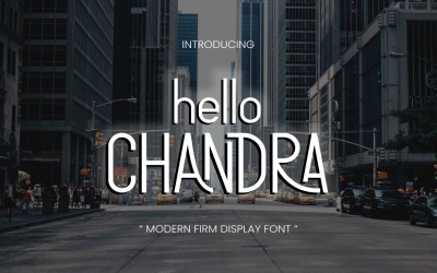 Hej Chandra - Modern Firm Display Font