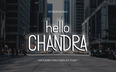 Hello Chandra: carattere di visualizzazione moderno e aziendale