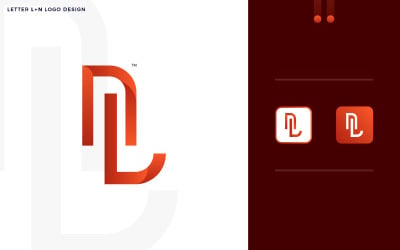 Marca Vector N+L logo Ilustración Diseño