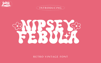 Nipsey Febula - Retro Vintage betűtípus