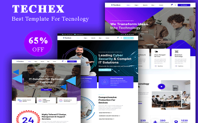 Plantilla HTML de Techex-Tecnología y soluciones de TI