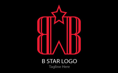 Projekt szablonu logo gwiazdy B