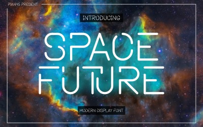 Space Future - Modern futuristisch weergavelettertype