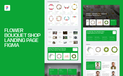 Blumenstrauß-Shop-Landingpage Figma