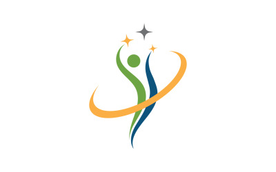 Health people human character success team group community logo v20