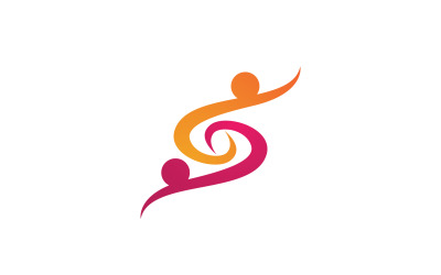 Health people human character success team group community logo v7