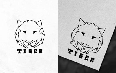 Kreatywny projekt logo Tiger - tożsamość marki