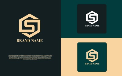 Polygon S Letter Logo Design - Identità del marchio