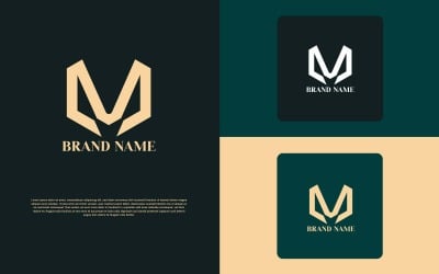 Professional M Letter Logo Design  - Brand Identity