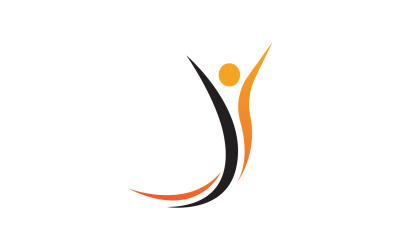 Salud personas carácter humano éxito equipo grupo comunidad logo v10