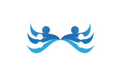 Health people human character success team group community logo v24