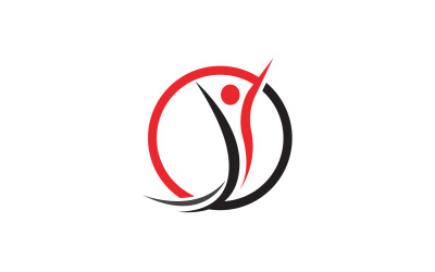 Health people human character success team group community logo v28