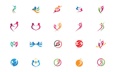 Health people human character success team group community logo v41