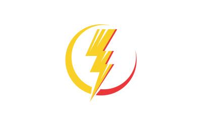 Logotipo de rayo flash logotipo de relámpago v11