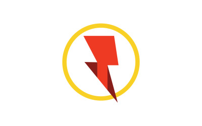 Logotipo de rayo flash logotipo de relámpago v13