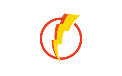 Logotipo de rayo flash logotipo de relámpago v15