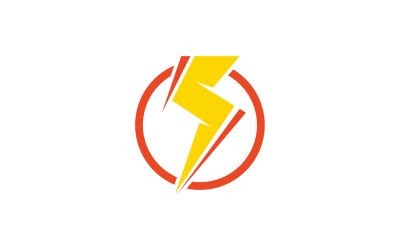 Logotipo de rayo flash logotipo de relámpago v17