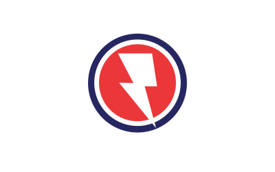 Logotipo de rayo flash logotipo de relámpago v22