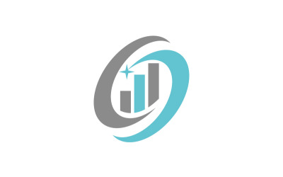 Шаблон логотипу успіху інвестиційного бізнесу