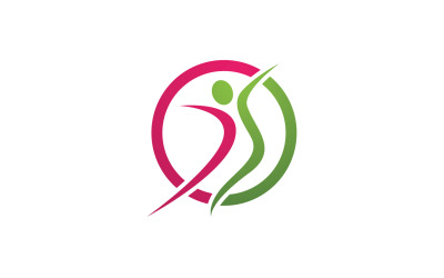 Salud personas carácter humano éxito equipo grupo comunidad logo v36