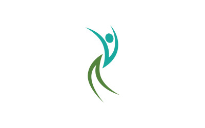 Salud personas carácter humano éxito equipo grupo comunidad logo v37