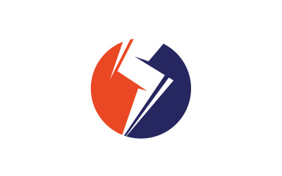Thunderbolt logo flash lightning logo v26
