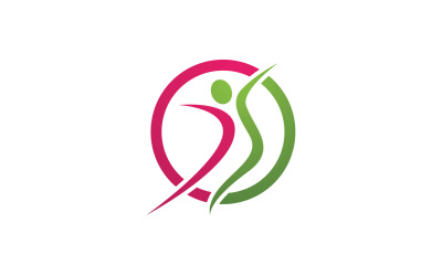 Zdraví lidé lidský charakter úspěch tým skupina komunitní logo v36