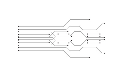 Circuit line board logo v10