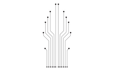 Circuit line board logo v8