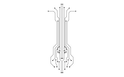Circuit line board logo v9