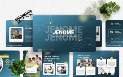 Jenome – Keynote-Vorlage für den Geschäftsbericht