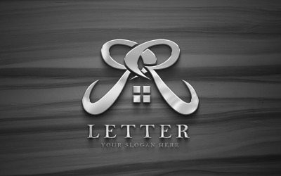 Logo immobilier lettre R