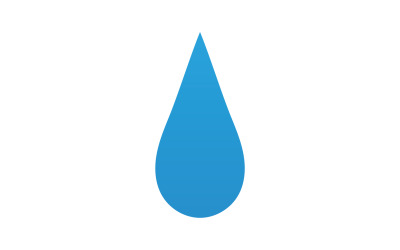 Damla su mavi sıvı doğa simgesi logo öğesi vektör v11