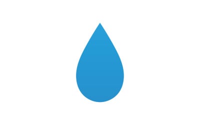 Drop water blue liquid nature icon logo element vector v12