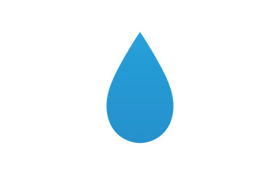 Droppa vatten blå flytande natur ikon logotyp element vektor v12