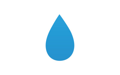 Goccia acqua blu liquido natura icona logo elemento vettore v10