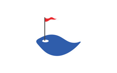 Golf icona logo sport vettore v15