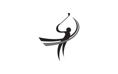 Golf icona logo sport vettore v16