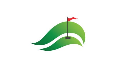 Golf icona logo sport vettore v17