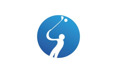Golf icona logo sport vettore v29