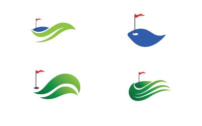 Golf icona logo sport vettore v7