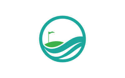 Golf ikon logó sport vektor v2