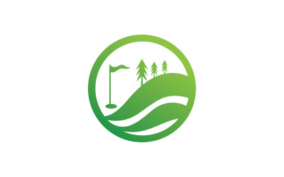 Golf-Symbol-Logo-Sport-Vektor v19