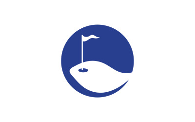 Golfikon logotyp sportvektor v24