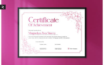 Creative Floral Certificate
