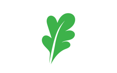 Foglia di trifoglio elemento verde icona logo vettoriale v31